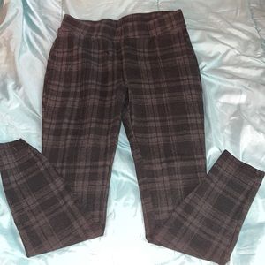 Plaid Black Leggings